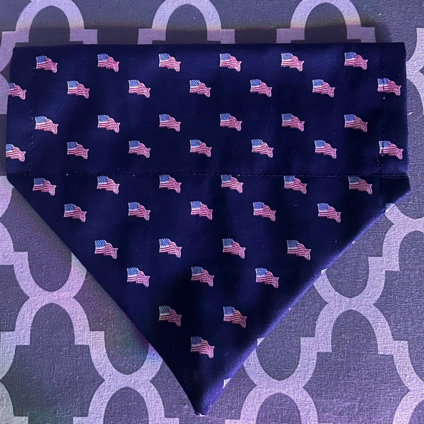 Flags Over the Collar Dog Bandana | Independence Day | 4th Of July | Veterans Day | Memorial Day