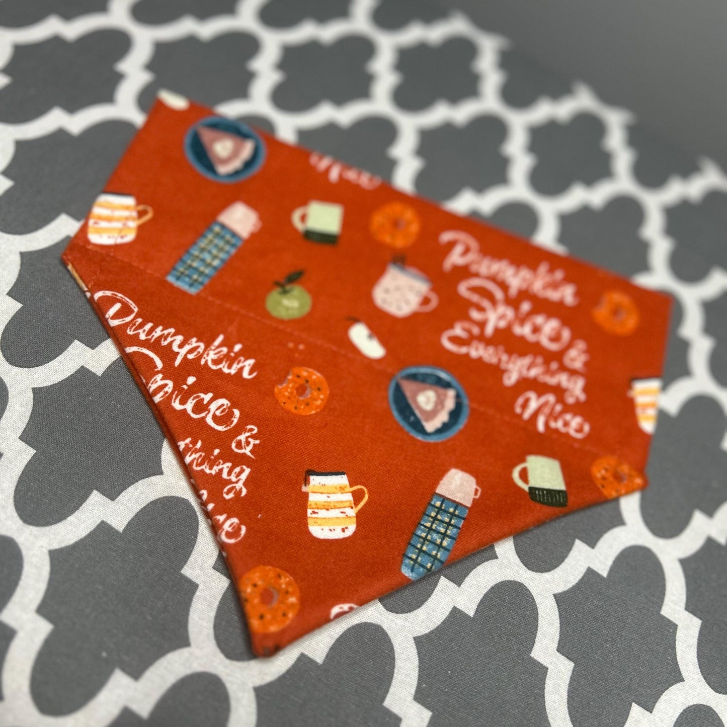 Pumpkin Spice Bandanna | Fall | Dog Merch | Handkerchief