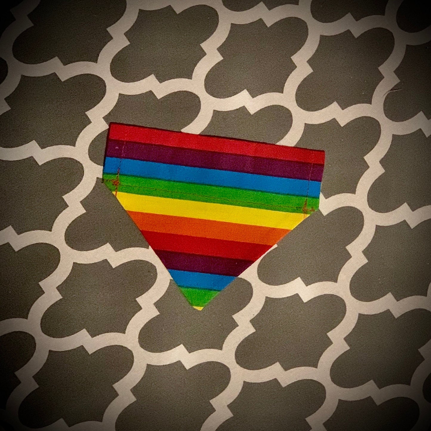 Rainbow Pride Over The Collar Pet Bandana | Rainbow Dog Collar