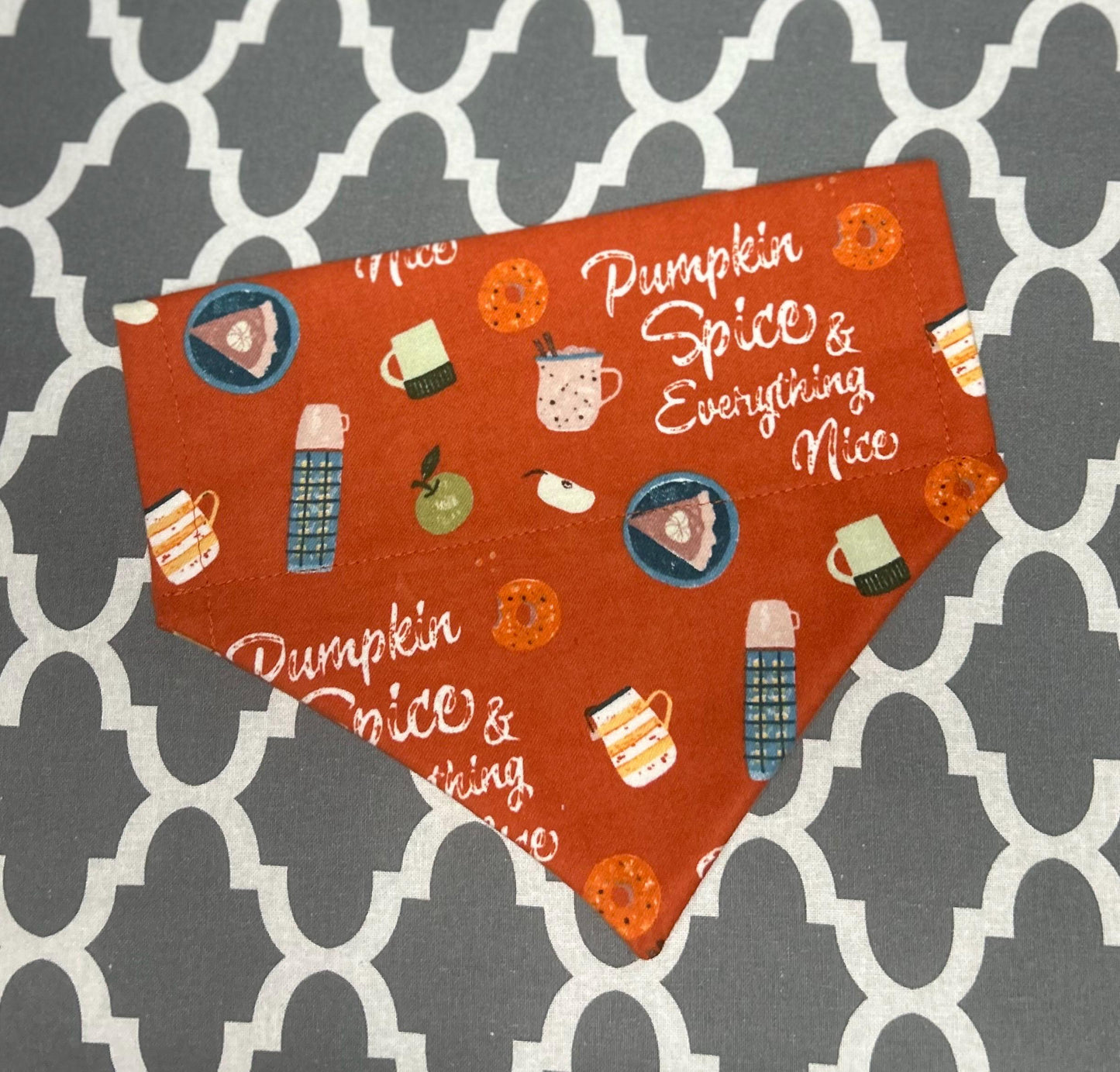 Pumpkin Spice Bandanna | Fall | Dog Merch | Handkerchief