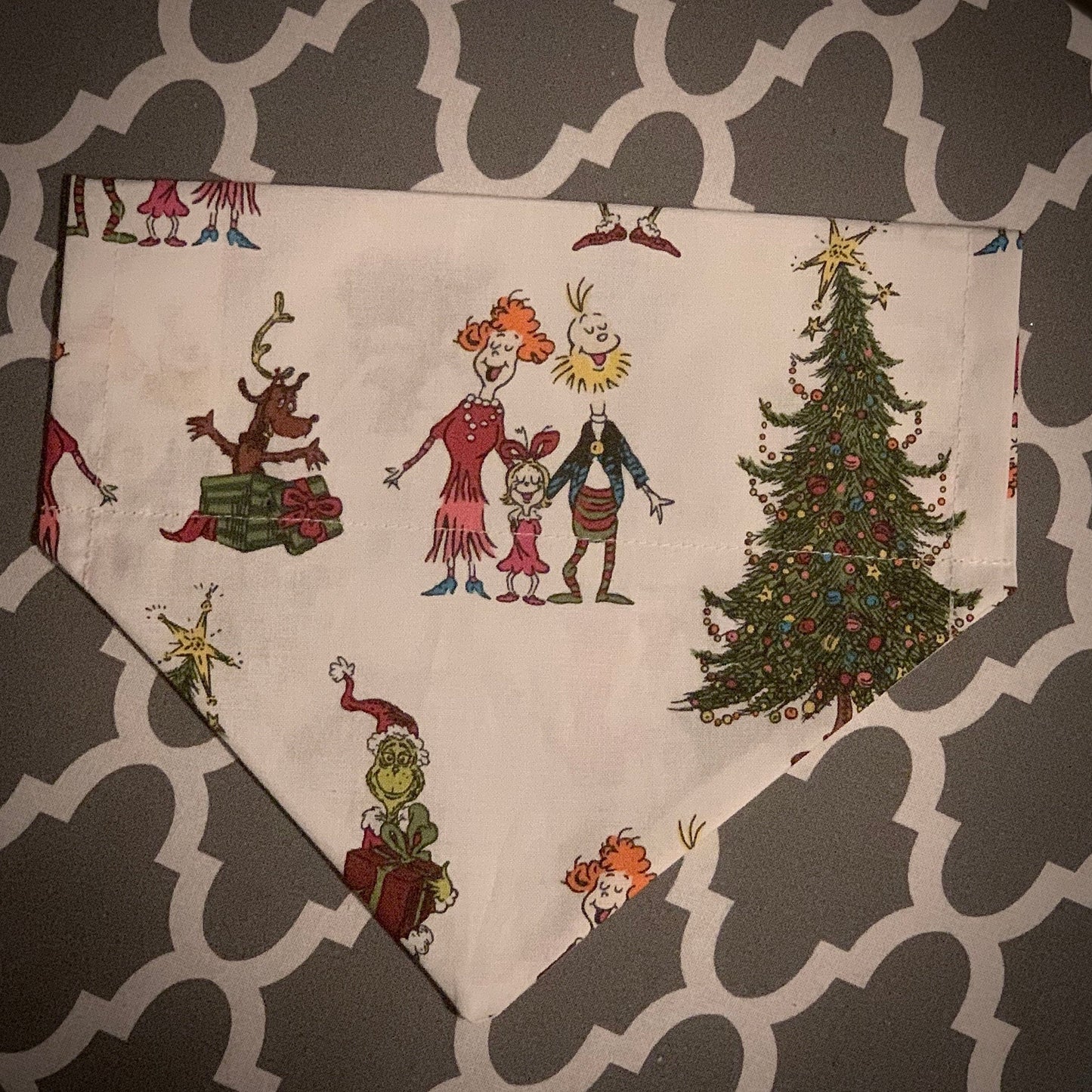 The Grinch Stole Christmas Over The Collar Pet Bandana | The Grinch