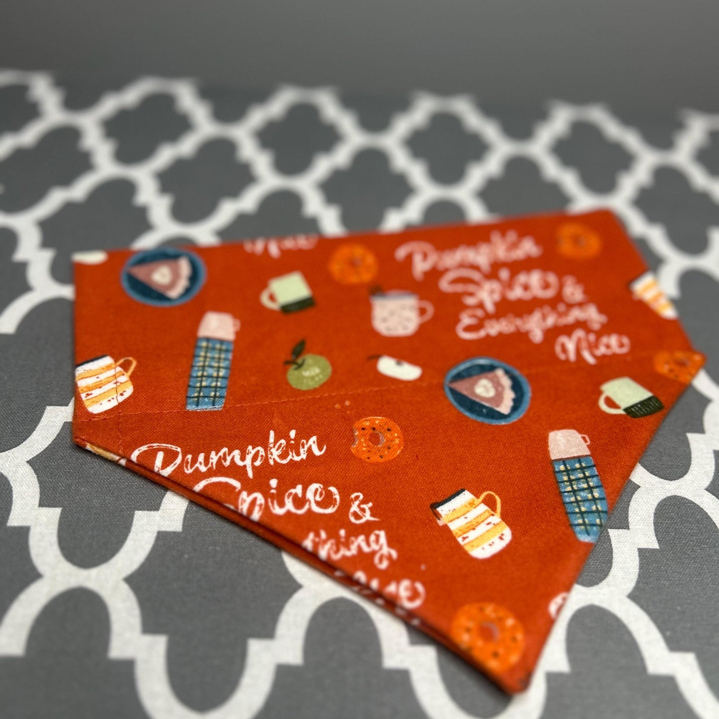 Pumpkin Spice Bandanna | Fall | Dog Merch | Handkerchief