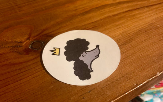 Sassy Poodle Sticker | Dad Sticker | Dog Mom Sticker | Poodle Lover | Cute Sticker | Queen