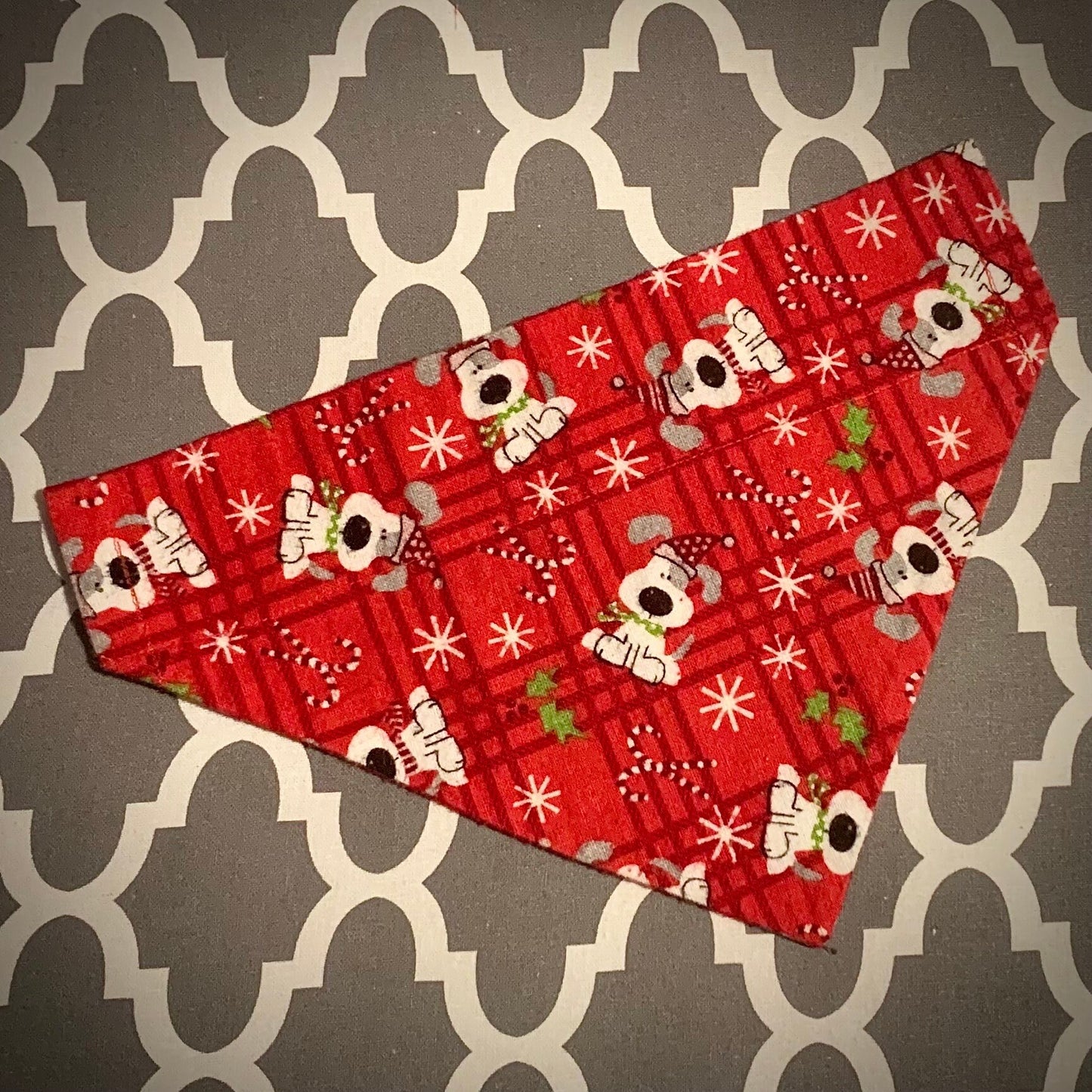 Christmas Over The Collar Pet Bandana | Holiday Dog Bandana